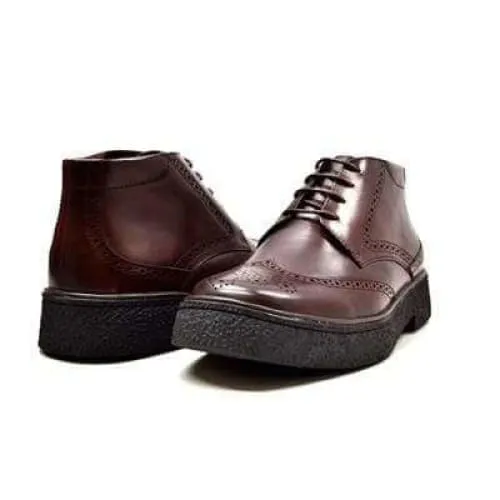 British Walkers Playboy Wingtip Men's Dark Brown Leather