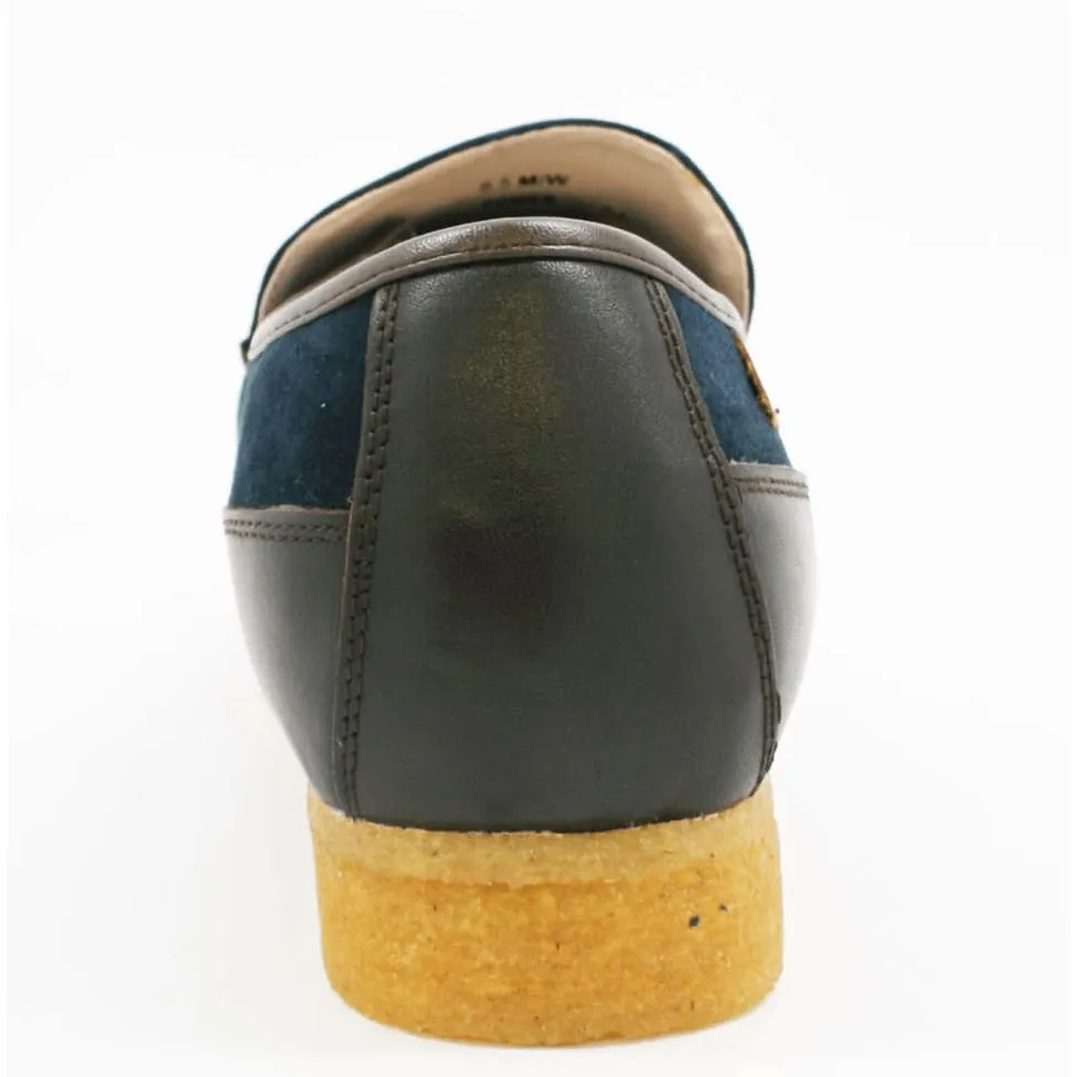 British Walkers Power Men's Crepe Sole Leathe and Suede Slip On Shoes