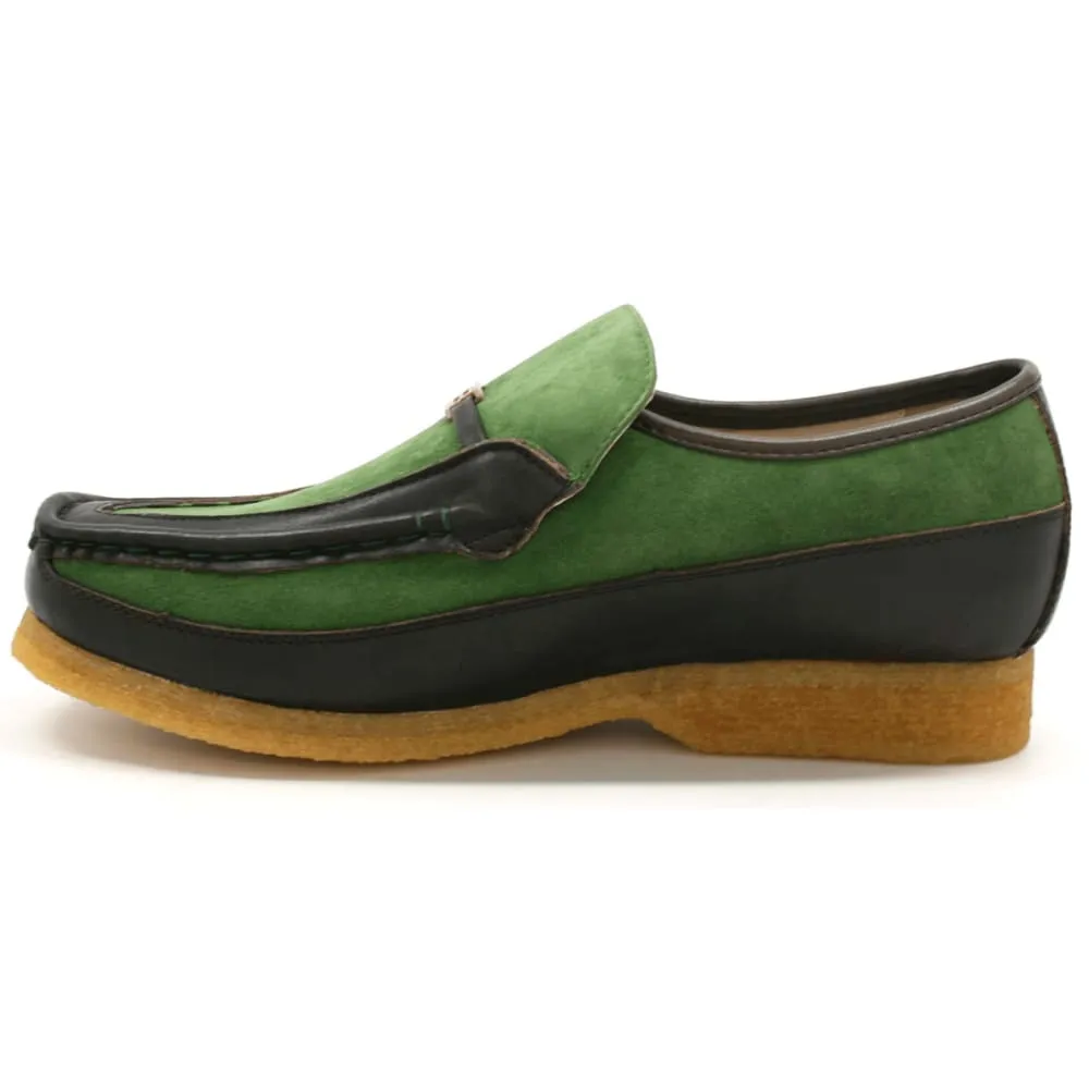 British Walkers Power Men's Crepe Sole Leathe and Suede Slip On Shoes