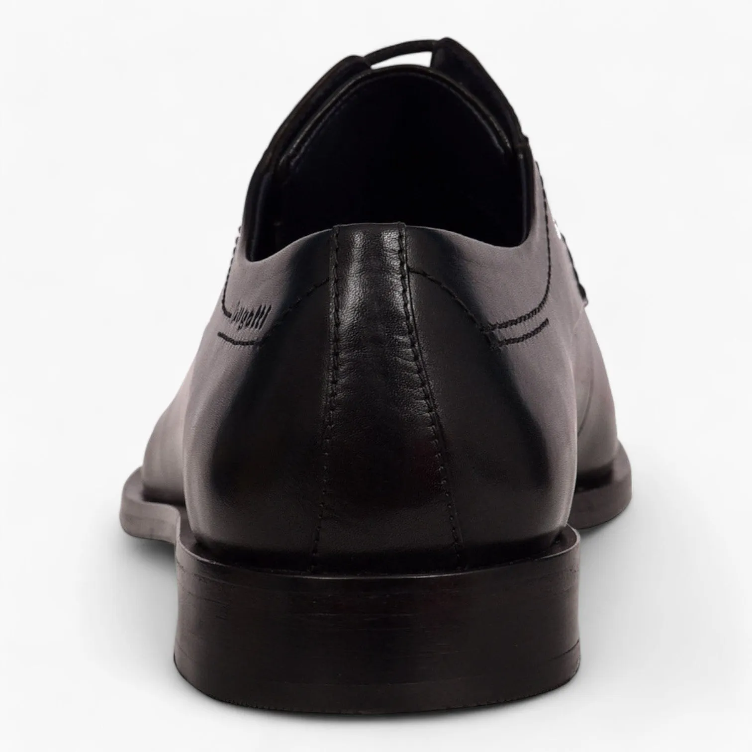 Bugatti Elegant Black Leather Derby Business Shoes