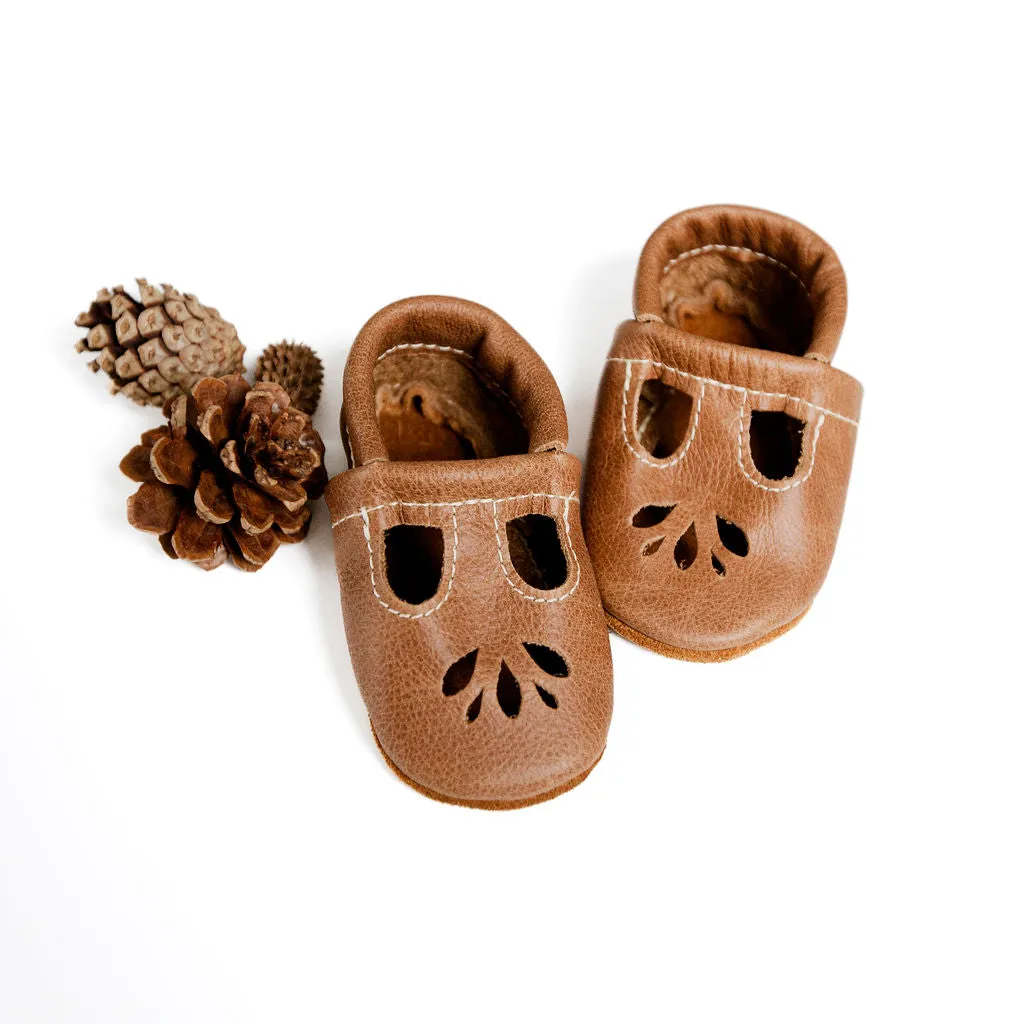 Caramel LOTUS T-strap Shoes Baby and Toddler