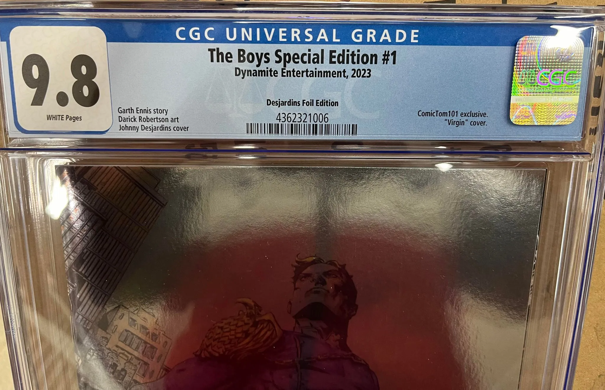 CGC 9.8 The Boys Special Edition #1 Desjardins Foil Edition - Limited Edition of 100