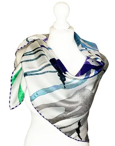 Clare OConnor Square Silk Scarf