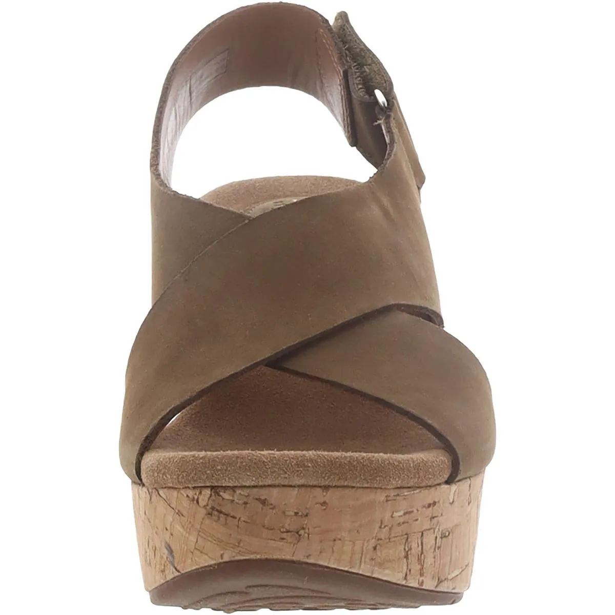 Clark Artisan Womens Caslynn Shae Faux Suede Criss-Cross Wedges