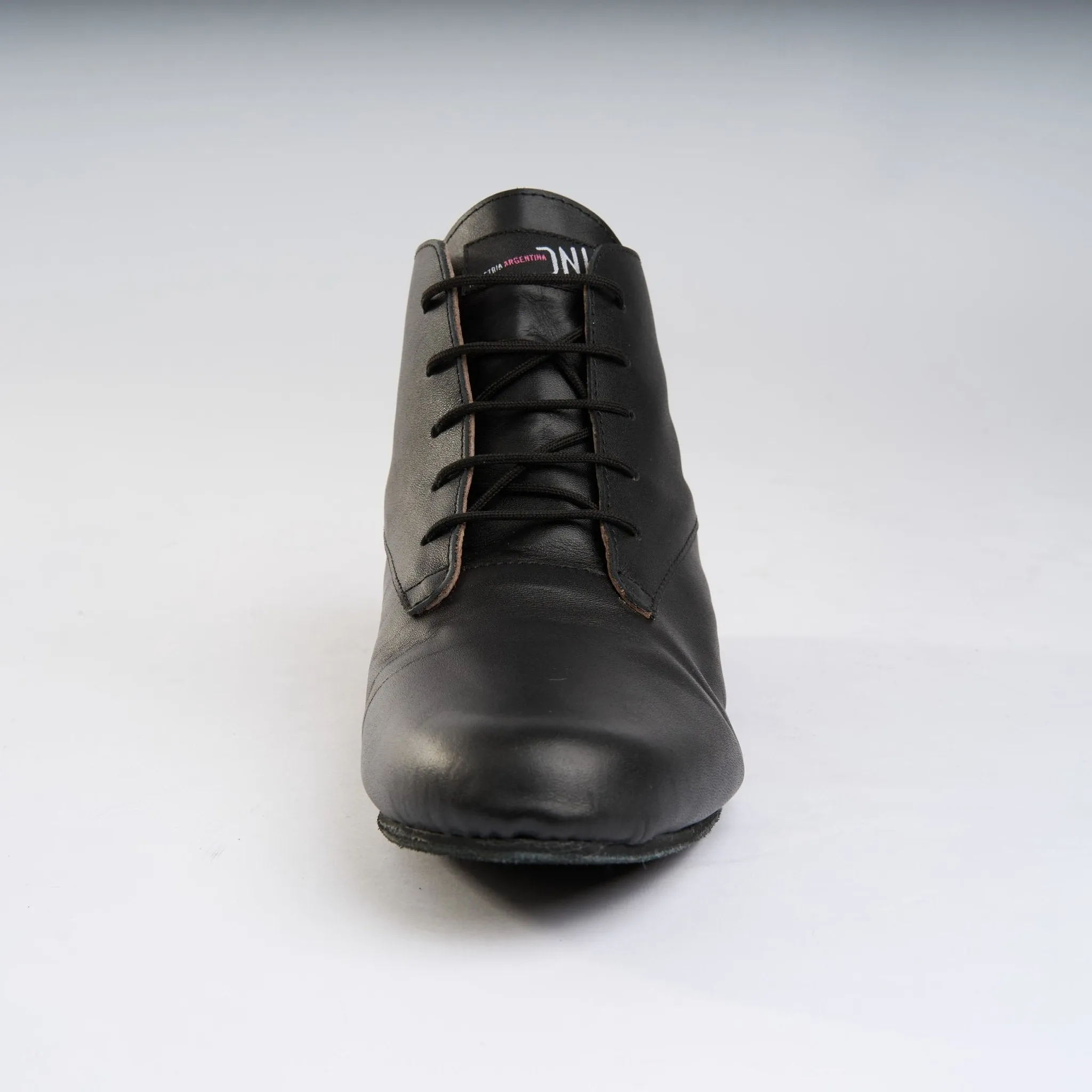 Classic Black Genuine Leather - Handmade Tango Trainers - Gonzalo 9521