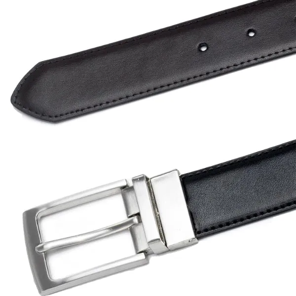 Classy Men Reversible Leather Belt Black