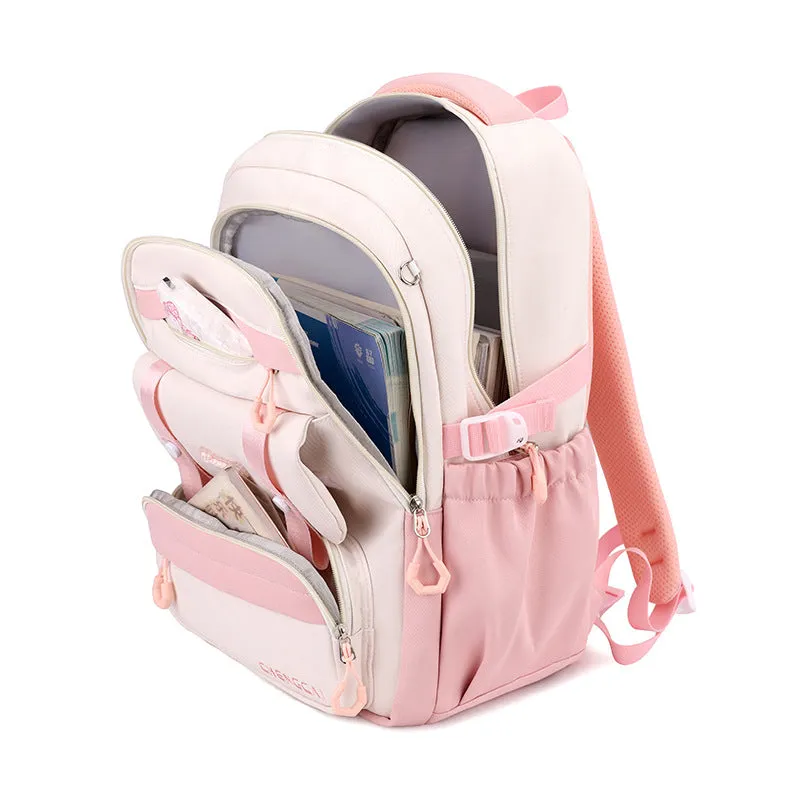 Cross-Border Schoolbag Primary School Student Grade 6 Girls New Middle School Students Tide Brand Large-Capacity Backpack One Piece Dropshipping