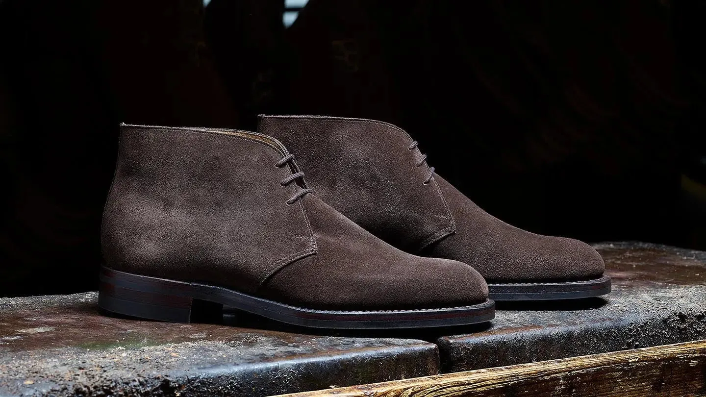 Dark Brown Chiltern Suede Chukka Boots