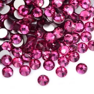 Dark pink (Rose glass rhinestones)