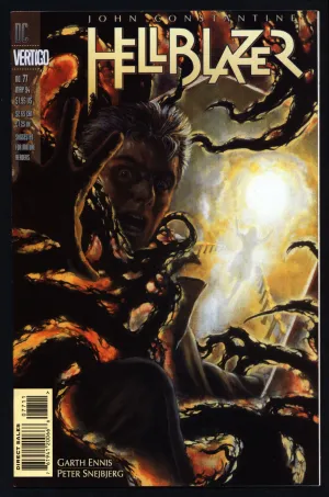 DC Comics Vertigo Press John CONSTANTINE HELLBLAZER #77 Garth Ennis Supernatural Magic Gothic Horror Anti-Super Hero Goth