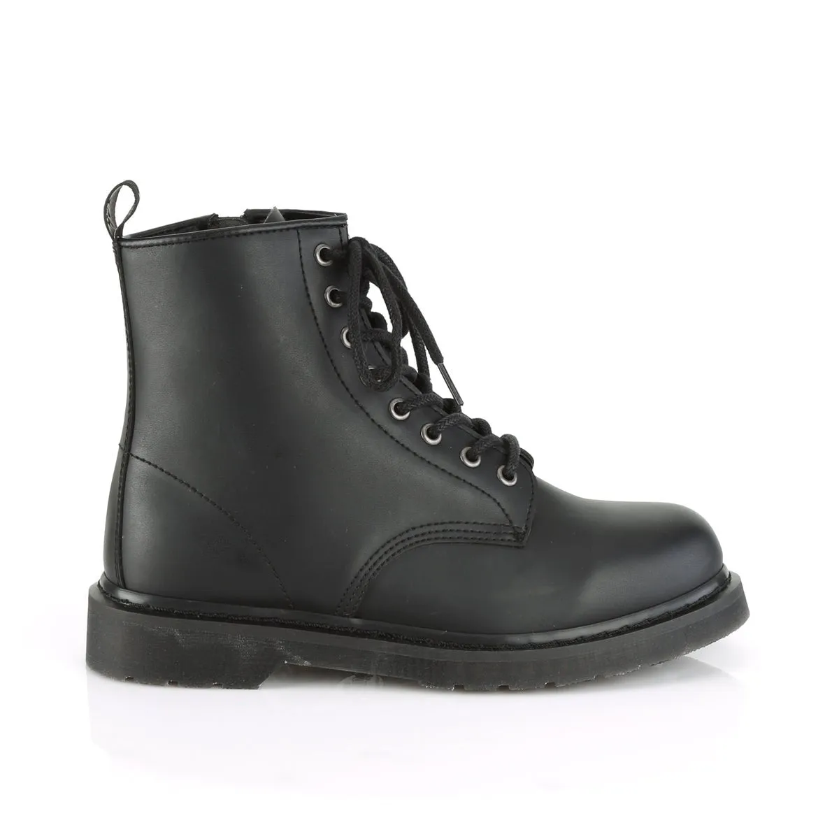 Demonia BOLT-100 | Black Vegan Leather Combat Boots