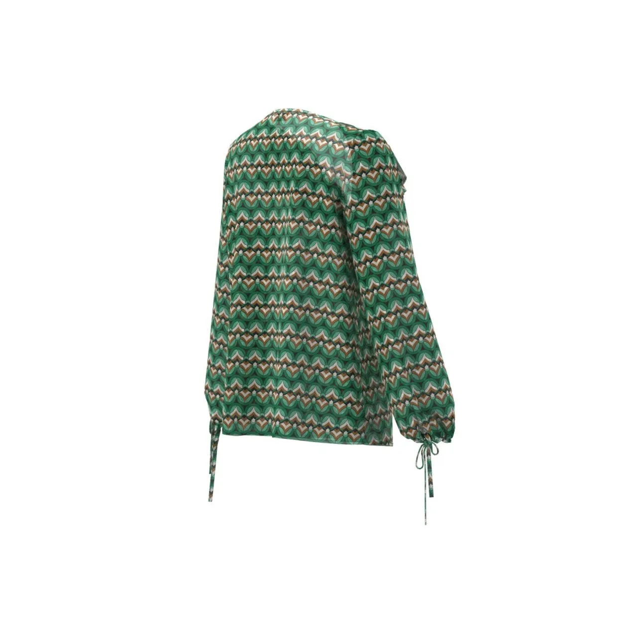 Emme Glassa Blouse Green Geo Print