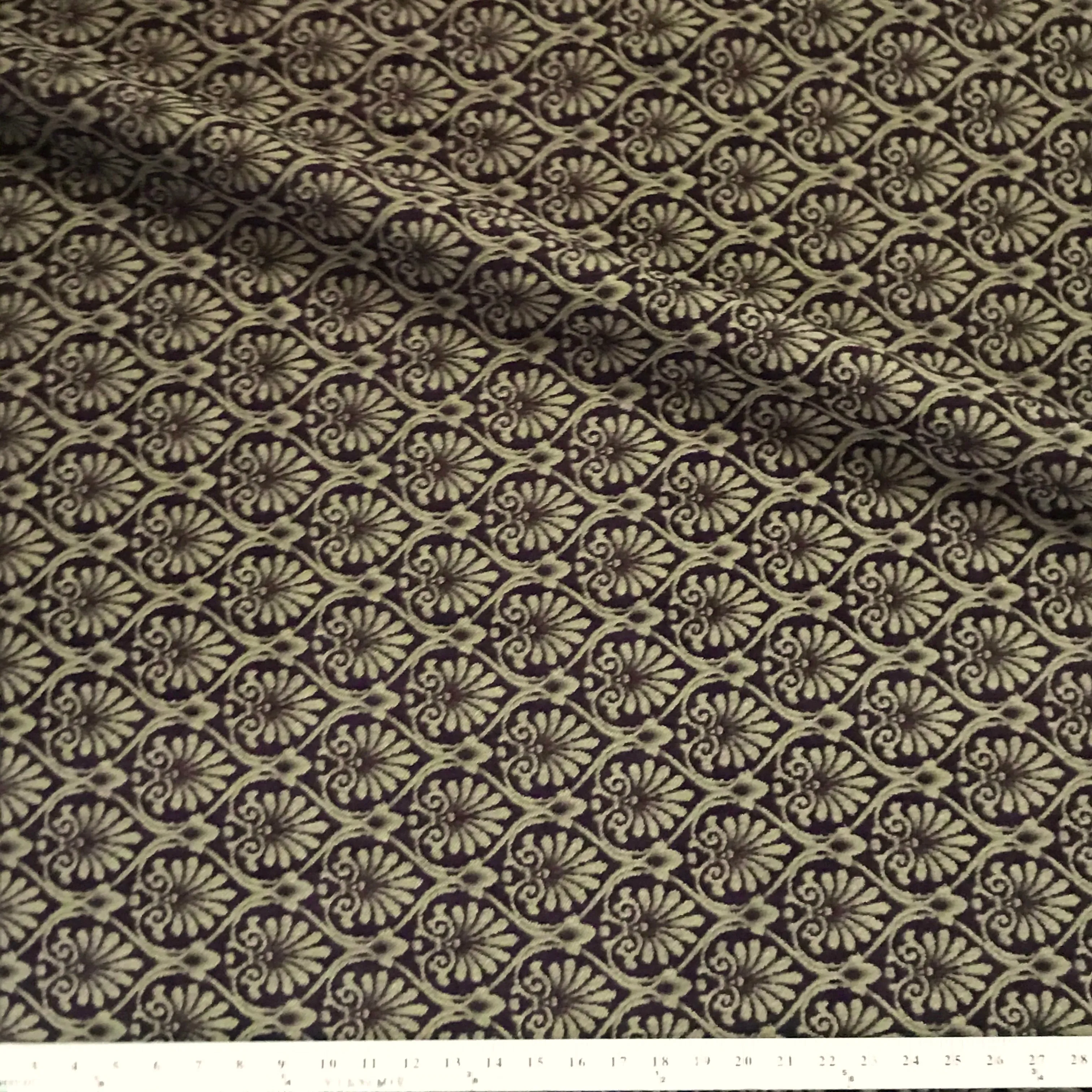 Ennis Brown Bronze Jacquard Upholstery Fabric - 54"