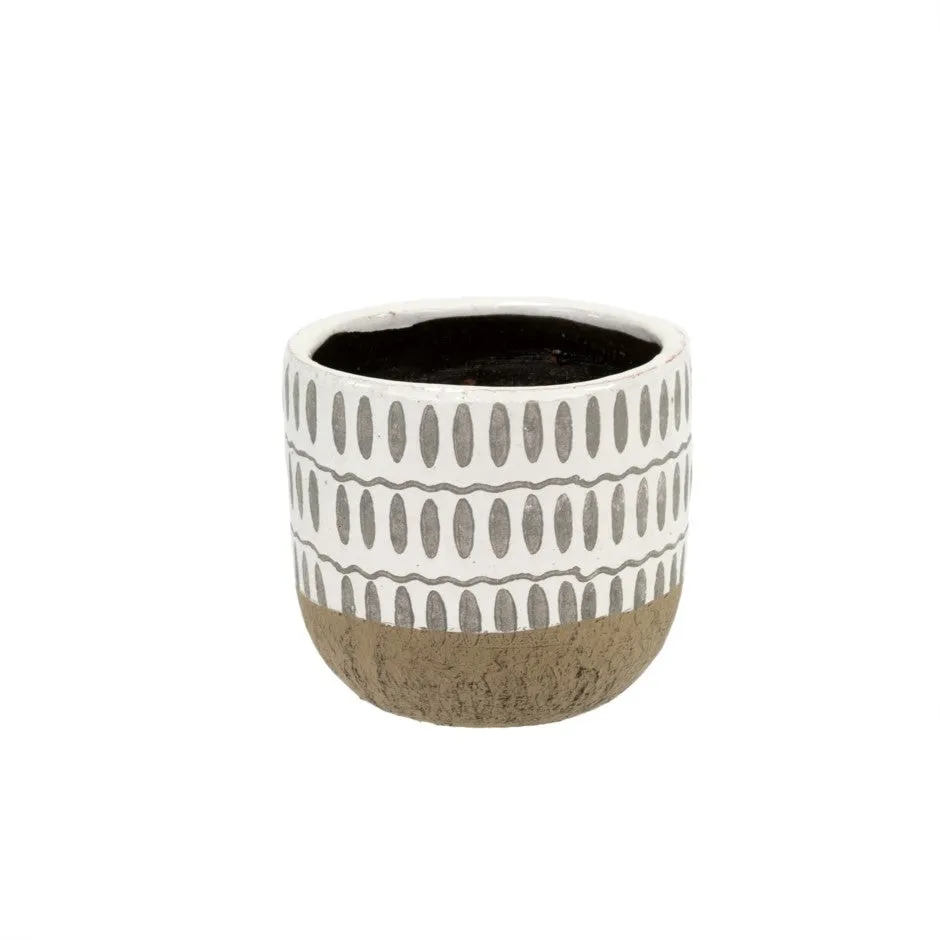 Ennis Flower Pot - Small, White