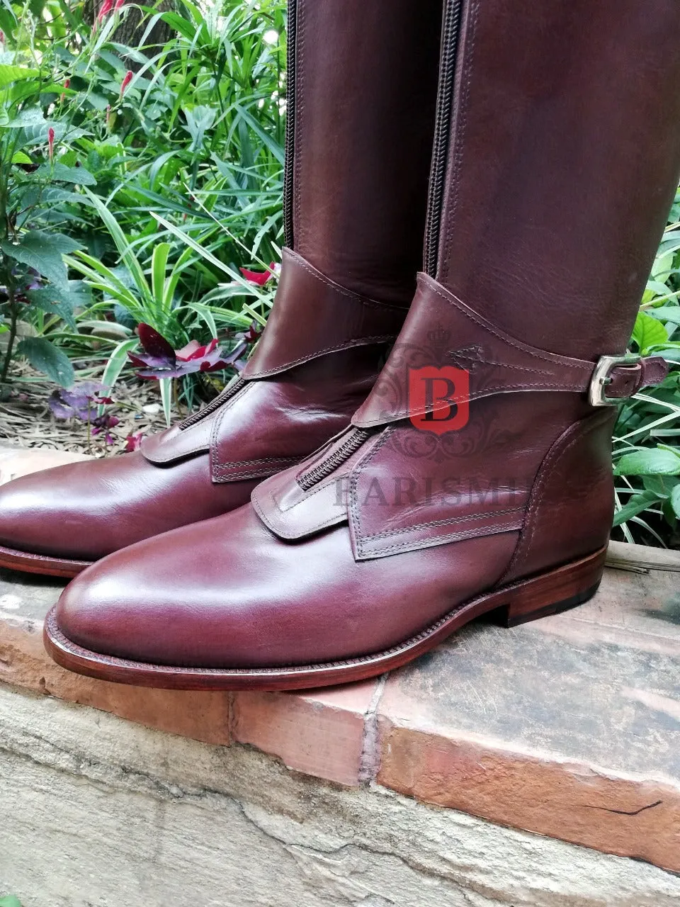 Equestrian - Brown Leather Riding Boots