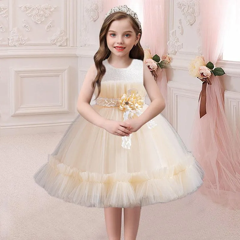 Exquisite Floral Children's Gown