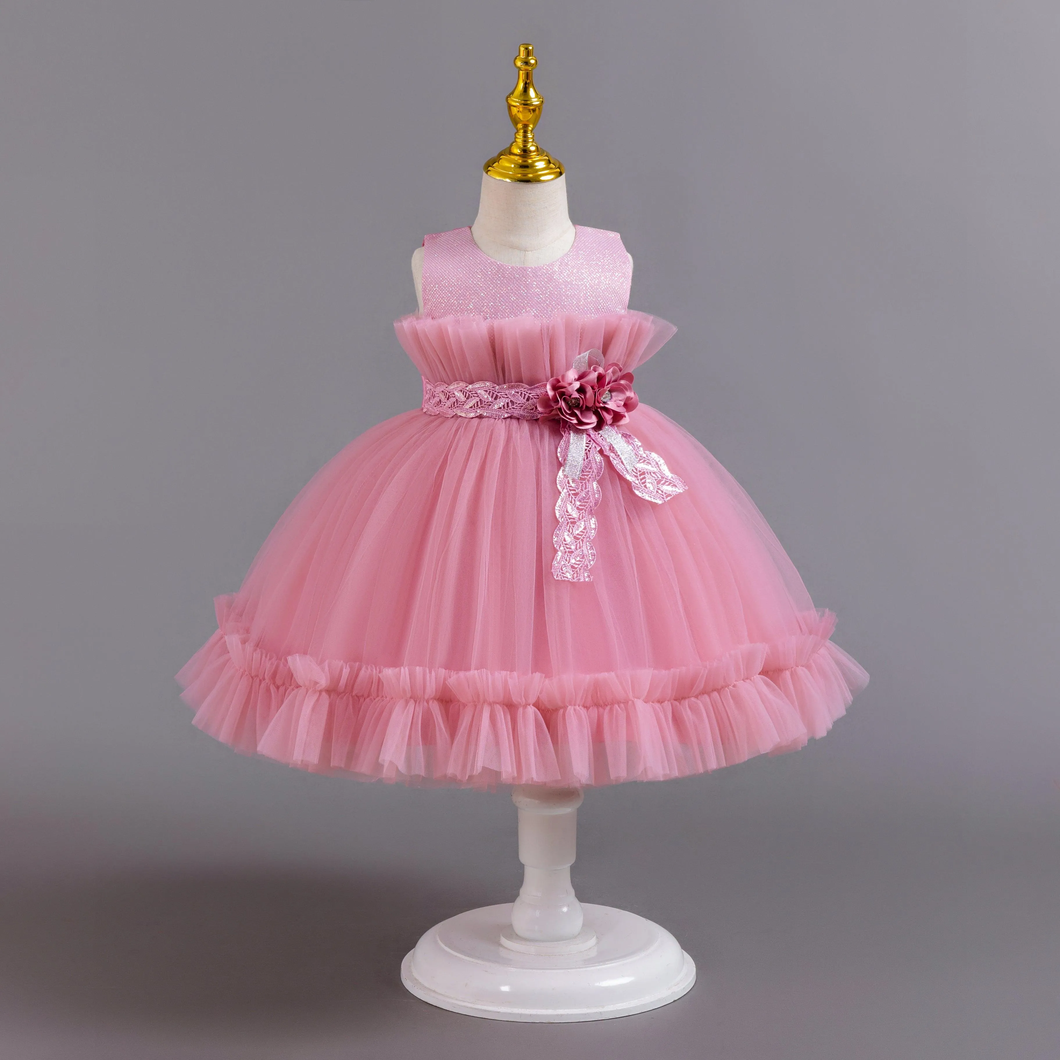 Exquisite Floral Children's Gown