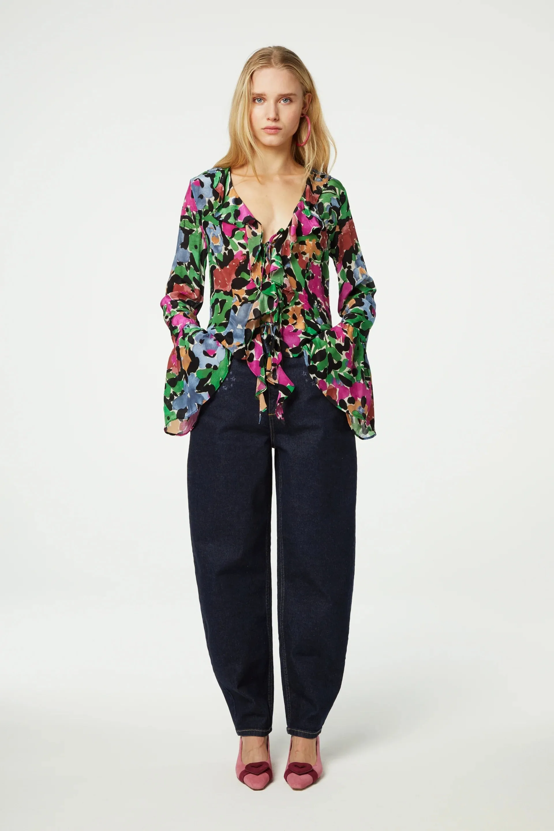 Fabienne Chapot Britney Blouse Casa Azul Floral Print