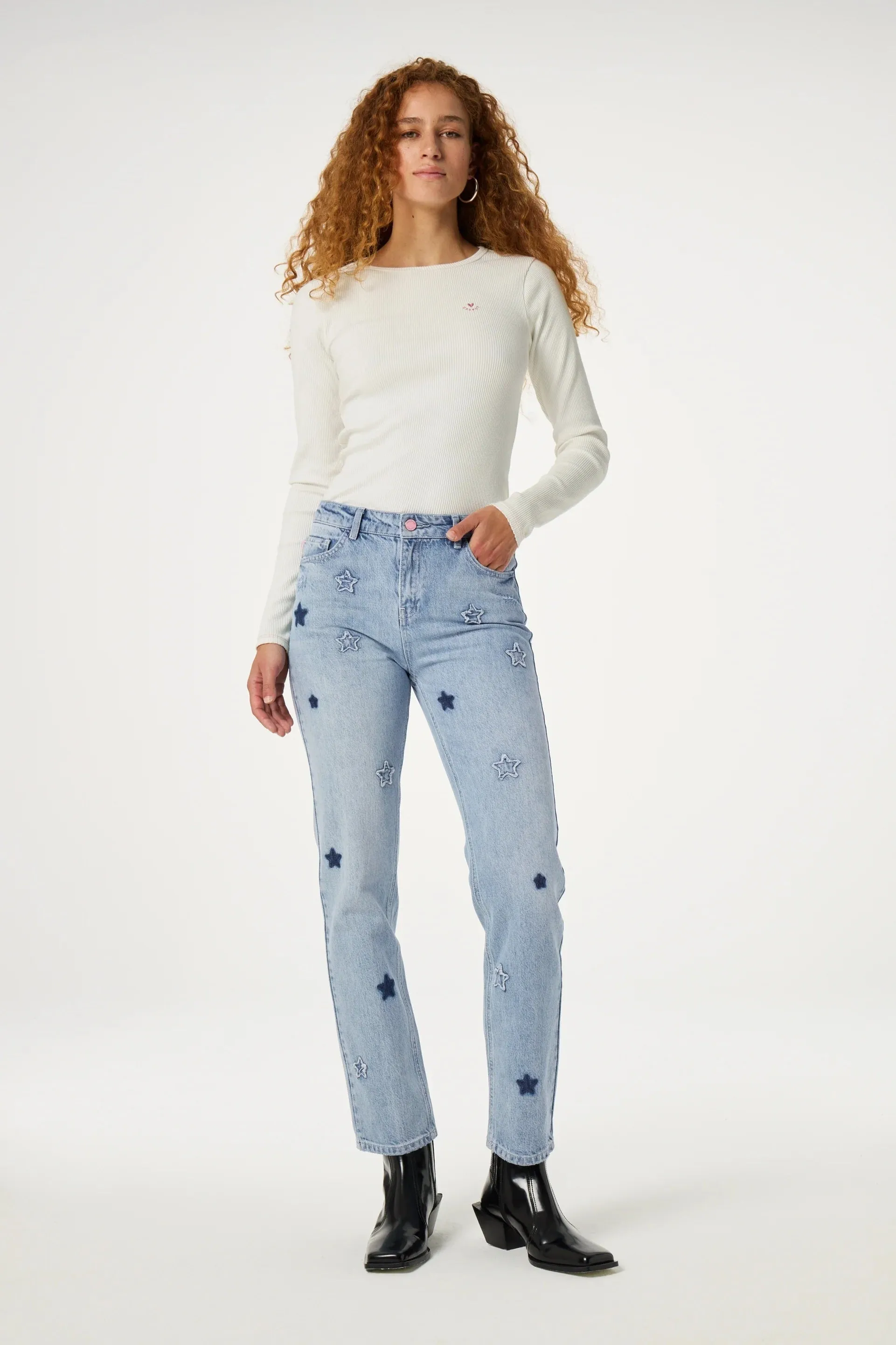 Fabienne Chapot Lola Straight Jeans Vintage Light Blue