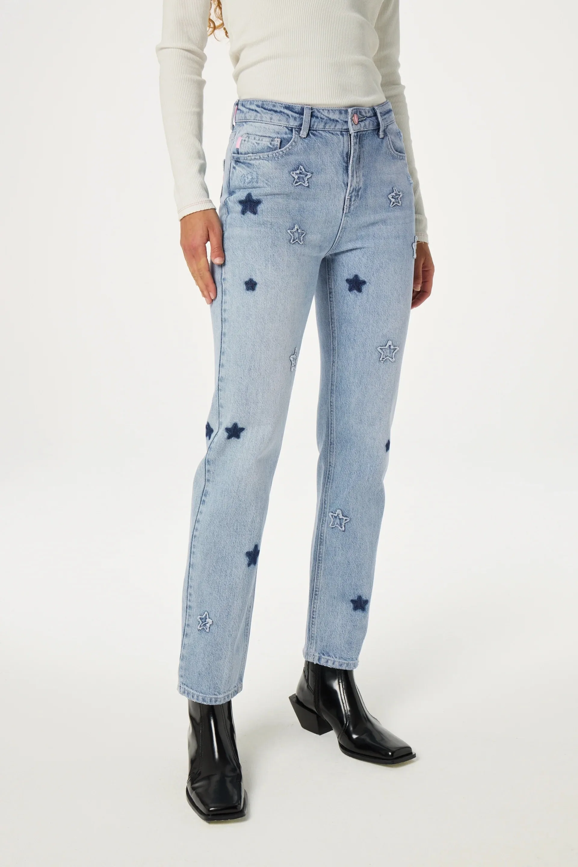 Fabienne Chapot Lola Straight Jeans Vintage Light Blue