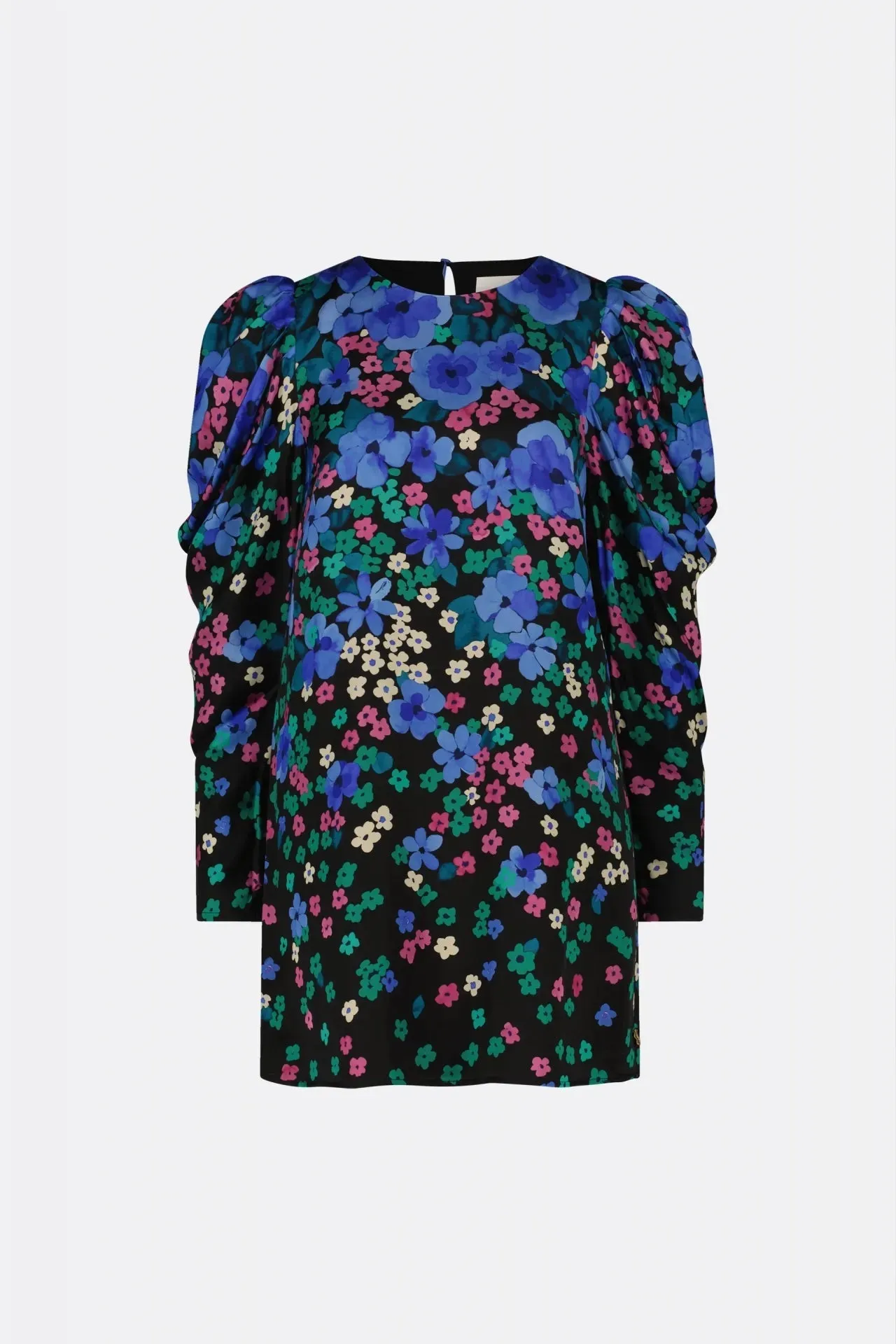 Fabienne Chapot Marloes Dress Blue Pansy Rain Print