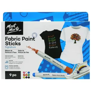 Fabric Paint Sticks Signature 9pc - Mont Marte