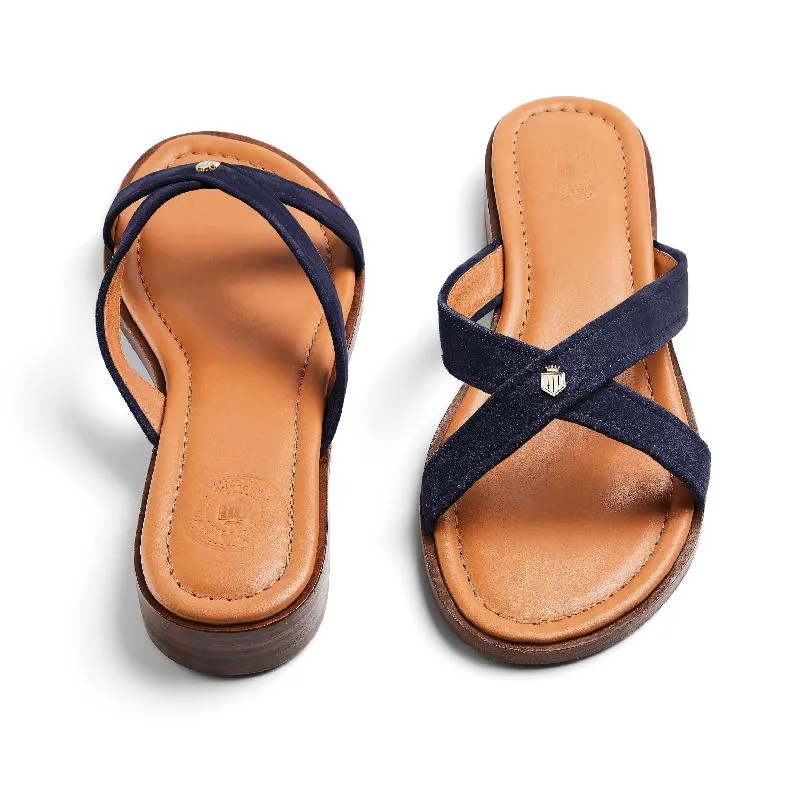 Fairfax & Favor Holkham Ladies Sandal - Navy