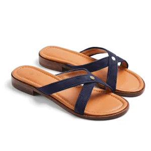 Fairfax & Favor Holkham Ladies Sandal - Navy