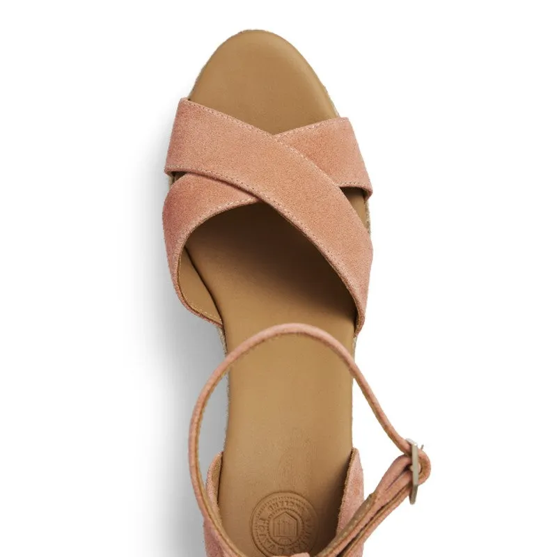 Fairfax & Favor Valencia Ladies Wedge Sandal - Melon