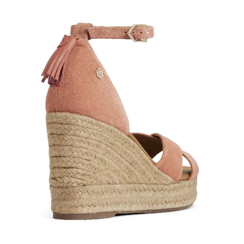 Fairfax & Favor Valencia Ladies Wedge Sandal - Melon