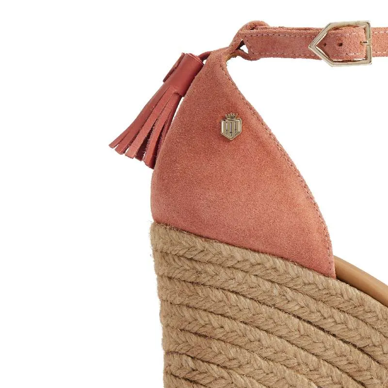 Fairfax & Favor Valencia Ladies Wedge Sandal - Melon