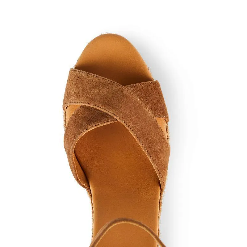 Fairfax & Favor Valencia Ladies Wedge Sandal - Tan