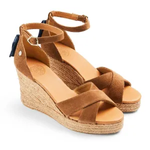 Fairfax & Favor Valencia Ladies Wedge Sandal - Tan