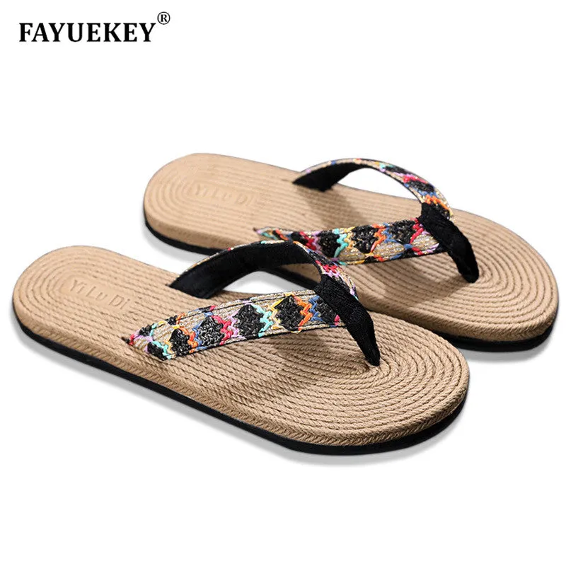 FAYUEKEY   Women's Natural Summer Beach Summer Sandals