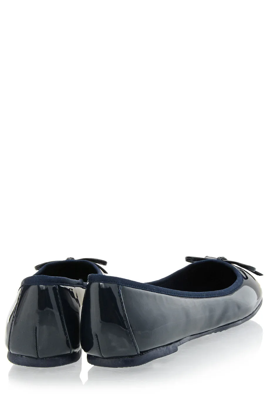 FRANCESCO MILANO ERMA Blue Pattent Ballerinas