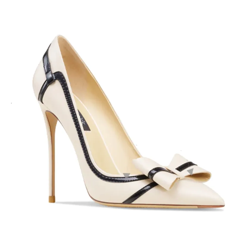 Funki Buys | Shoes | Women's Leather Butterfly-Knot Stilettos