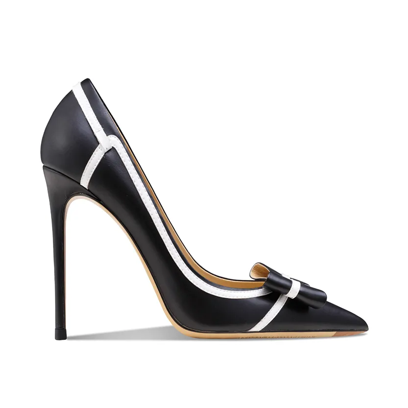 Funki Buys | Shoes | Women's Leather Butterfly-Knot Stilettos