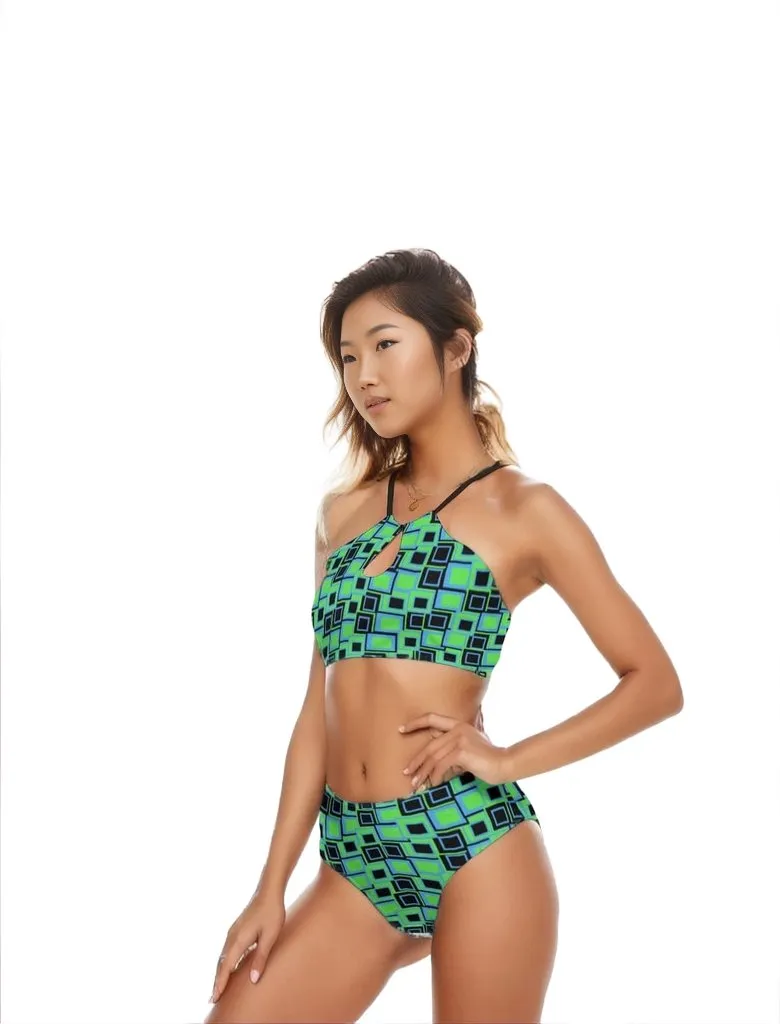 Funky ² Womens Cami Keyhole Bikini Swimsuit