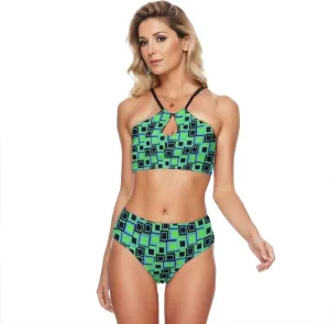 Funky ² Womens Cami Keyhole Bikini Swimsuit