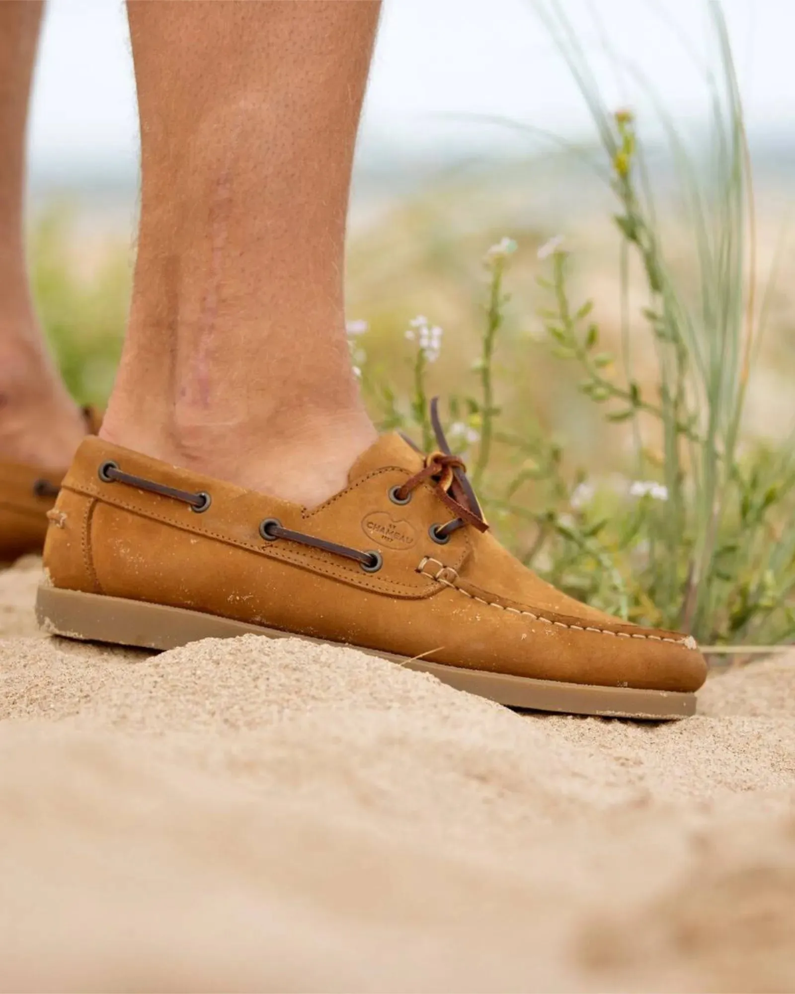 Galion Nubuck Homme Deck Shoe - Tan