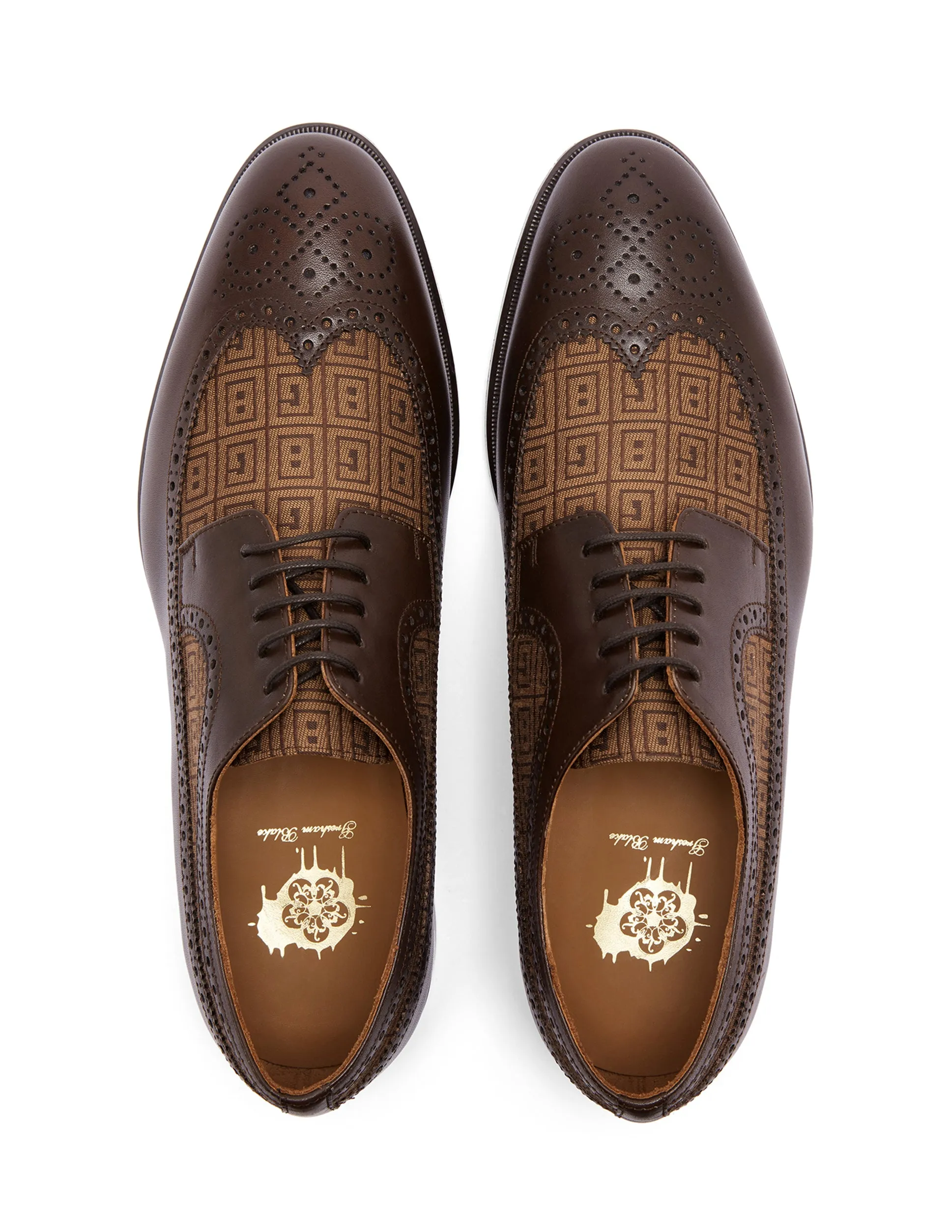 GB Monogram Longwing Brogues GOLD COLLECTION