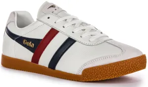 Gola Classics Harrier Leather In White Blu Red For Men