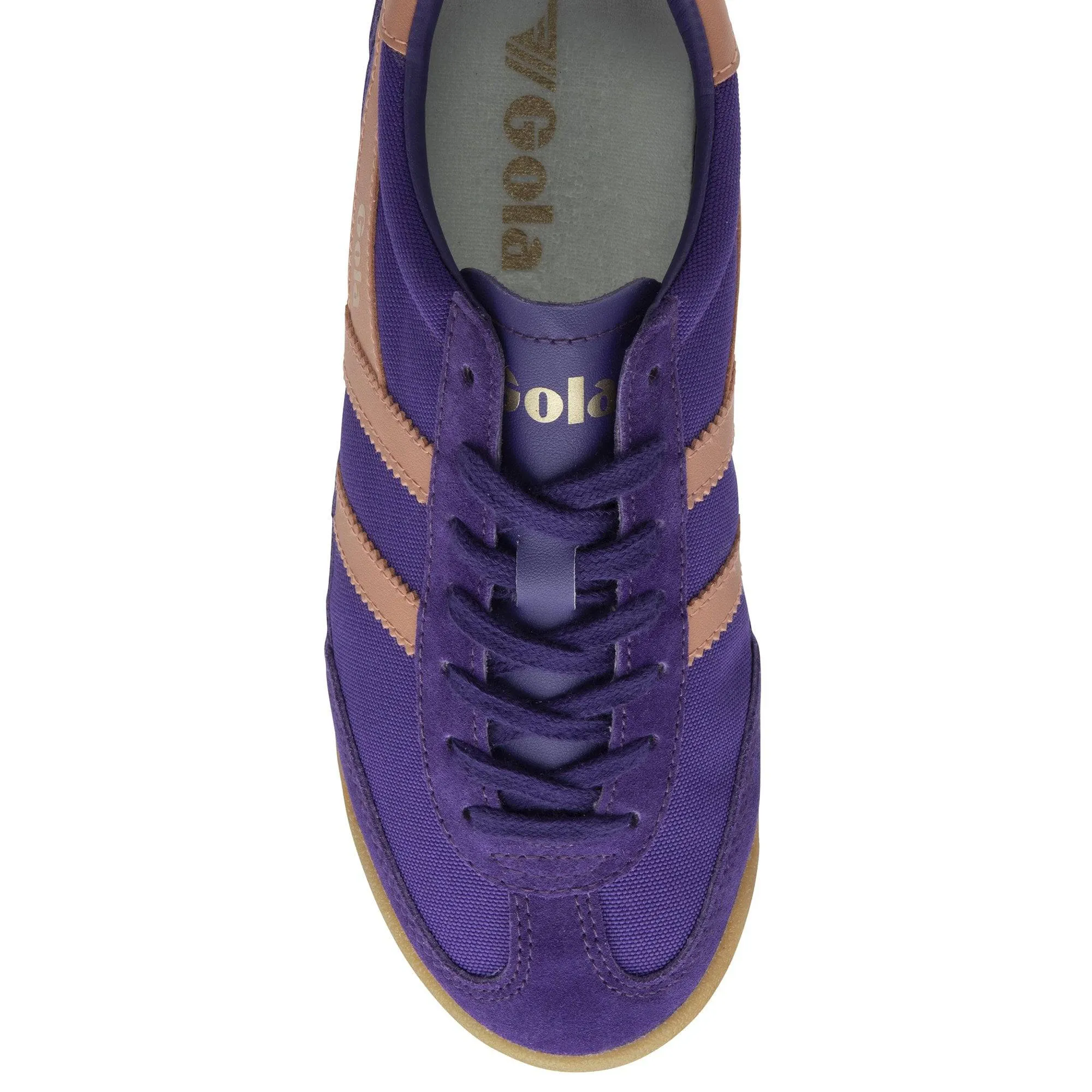 Gola Tornado Ladies Royal Purple/Terracotta Suede Lace Up Trainers