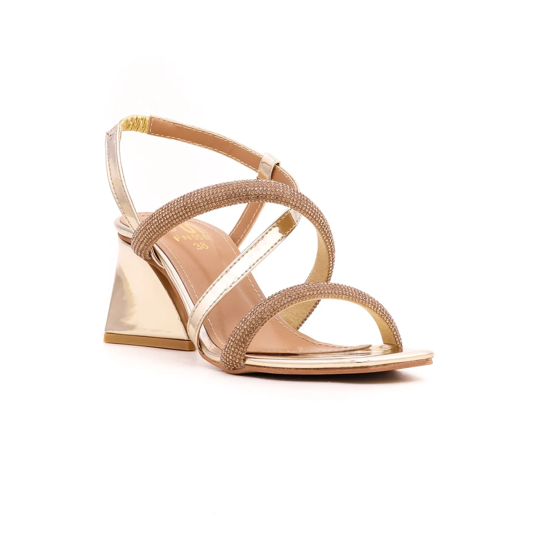 Golden Fancy Sandal FN5569