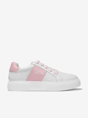 Guess Girls Faux Leather Logo Trainers