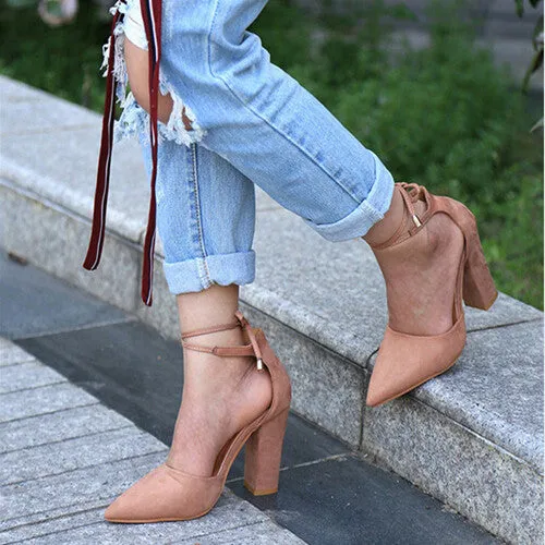 HENGSONG 2017 Sexy Retro High Heels Women's Sandals Summer Shoes Ladies Strappy Pumps Thin Air Heels Woman Lace Up Shoes 911519