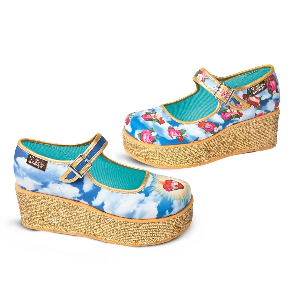 Hot Chocolate Shoes Mary Jane Platforms - Sacred Heart