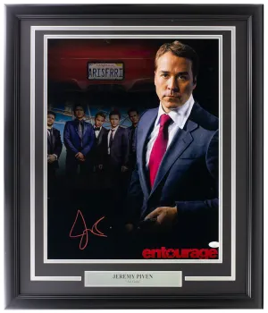 Jeremy Piven Signed Framed Entourage 16x20 Photo JSA ITP