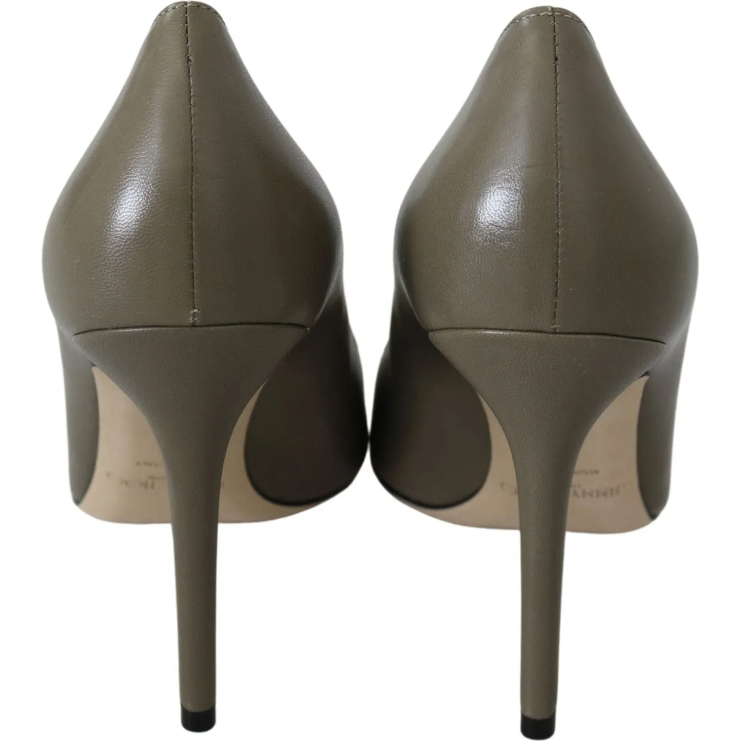 Jimmy Choo Elegant Pebble Green Pointed Toe Pumps