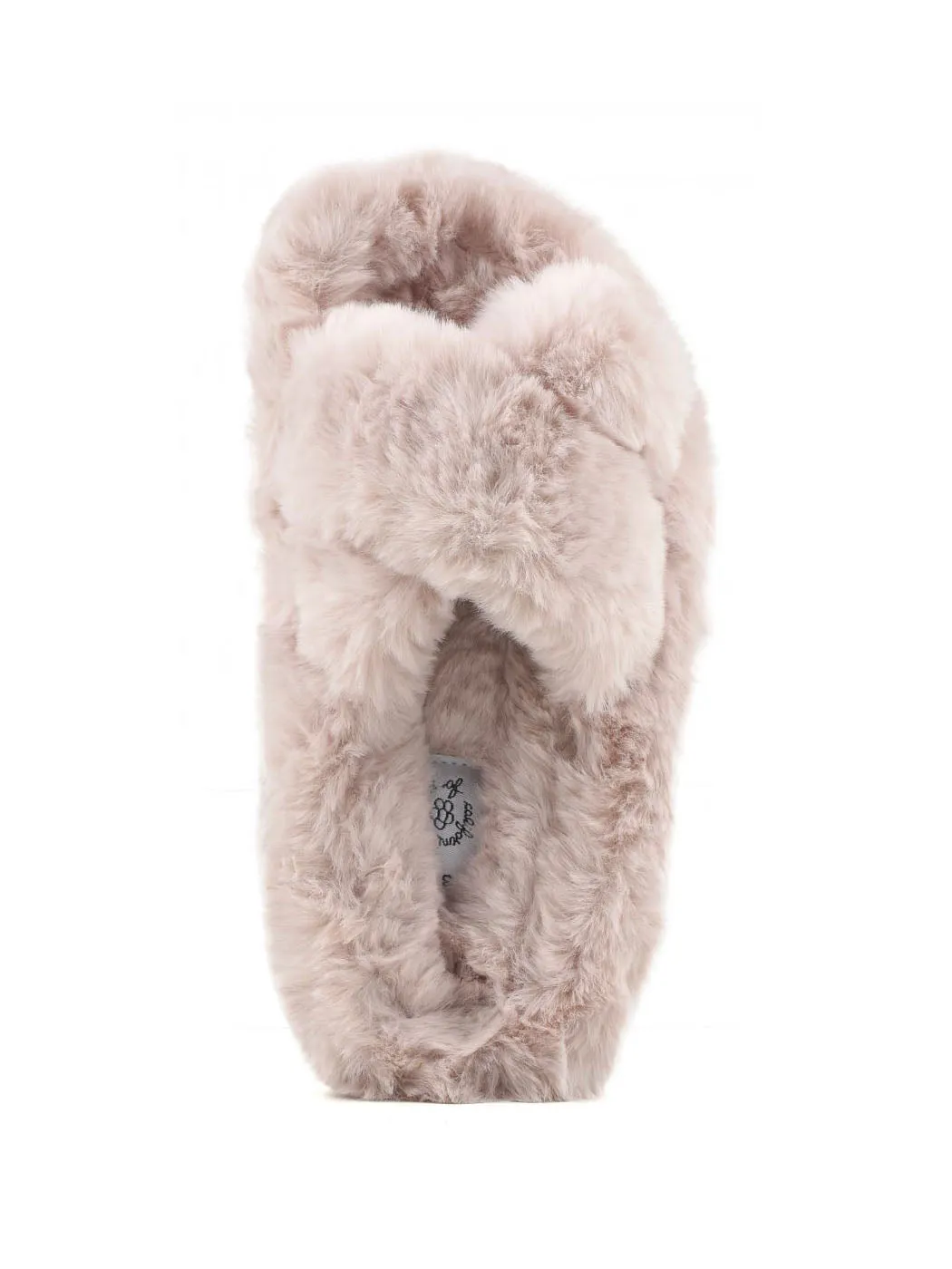 Kid's  SLIPPER FUR criss cross pink-DC